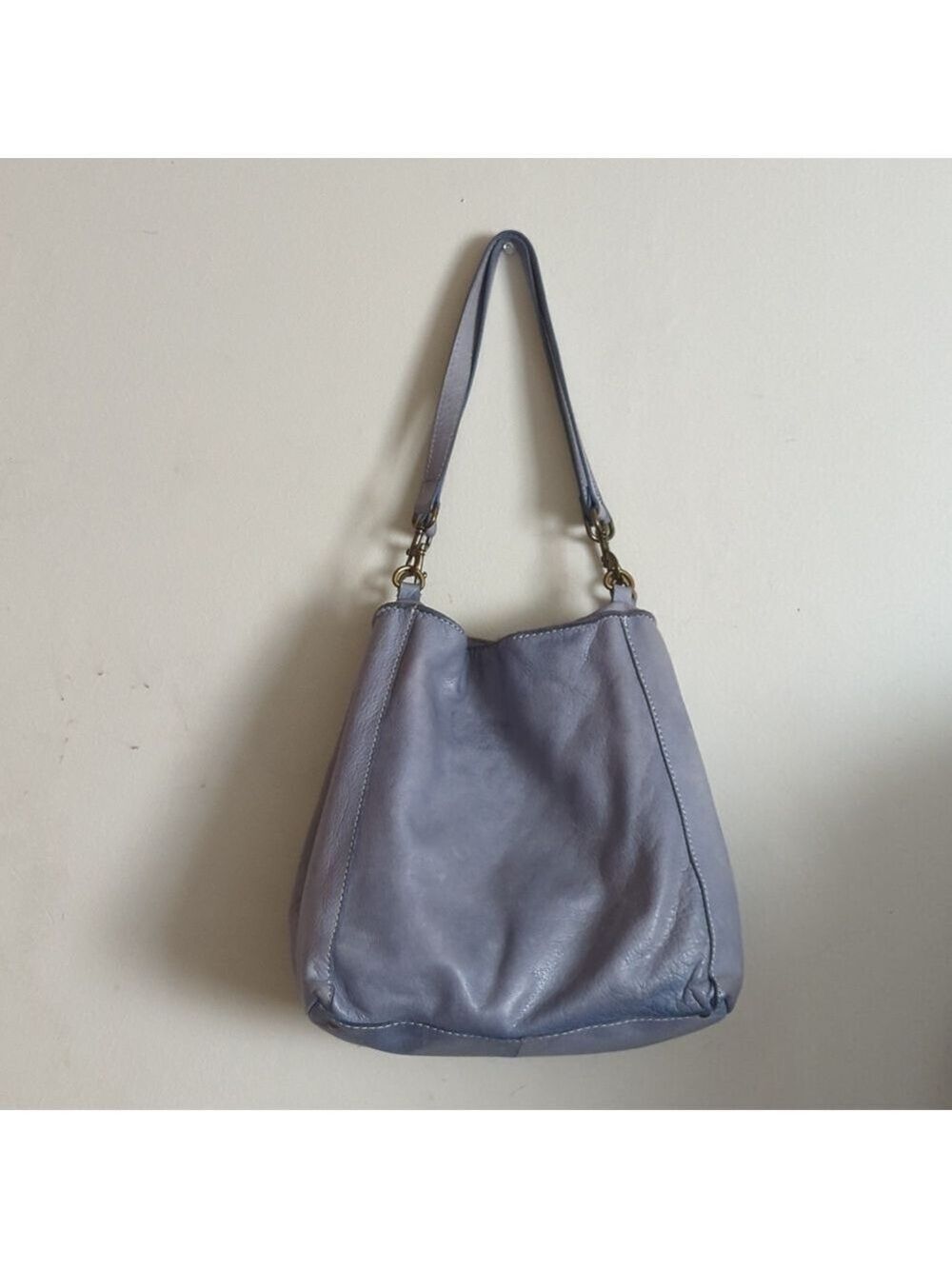 American Leather Co. Austine Triple Entry Bucket Bag - Picture 3 of 12